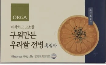간식으로 좋은 ORGA 구워만든 우리쌀 전병 김 24g x 6p 맛있는 상품